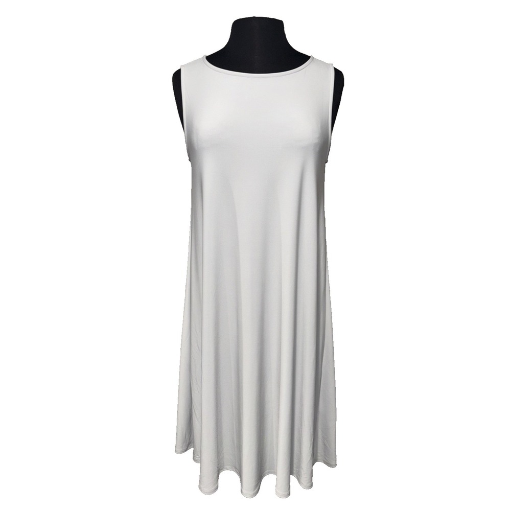 NEW by JJ Midi Tank Dress Women's Size Small Gray Stretch Sleeveless Layering‎